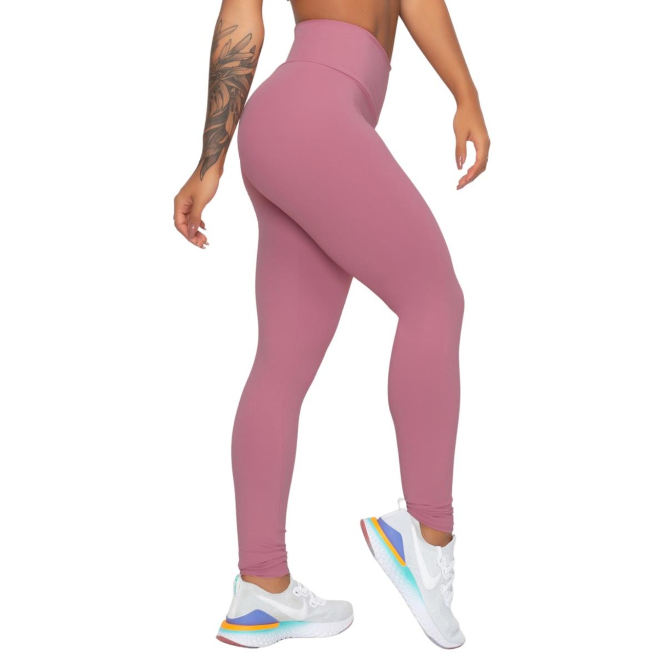 Kit Belmento: Calça Legging Arrastão + Calça Legging Básica Academia -  Feminina em Promoção