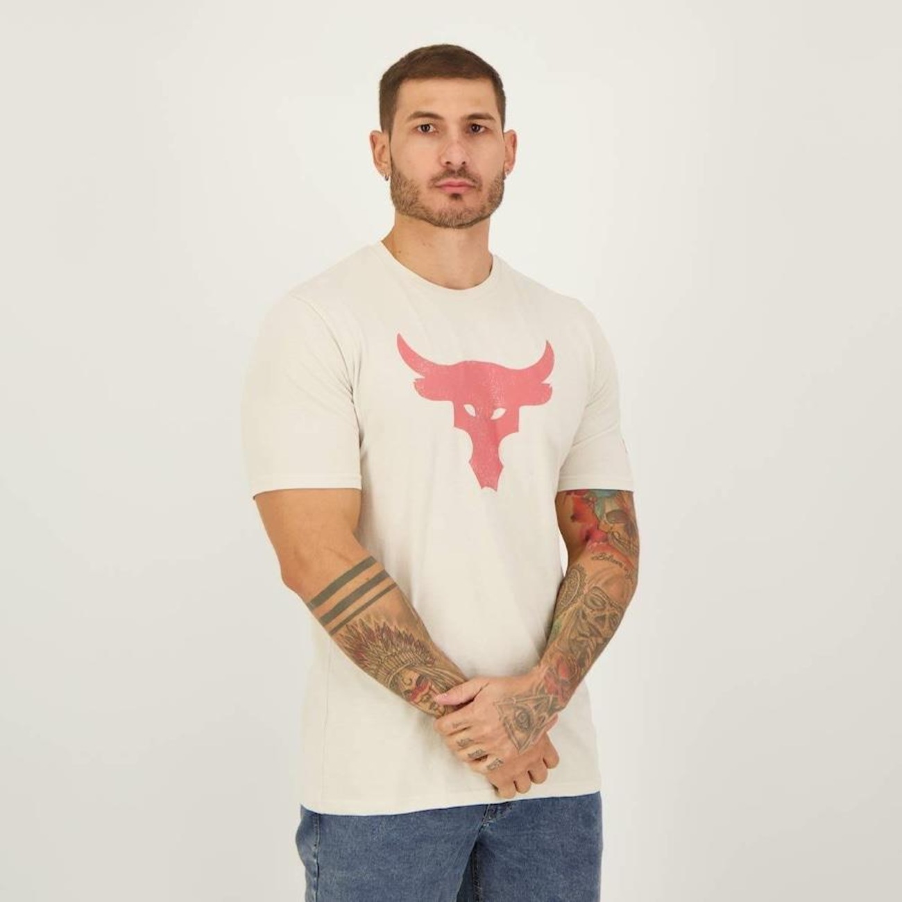 Camiseta Under Armour Project Rock Brahma Bull - Masculina | Centauro