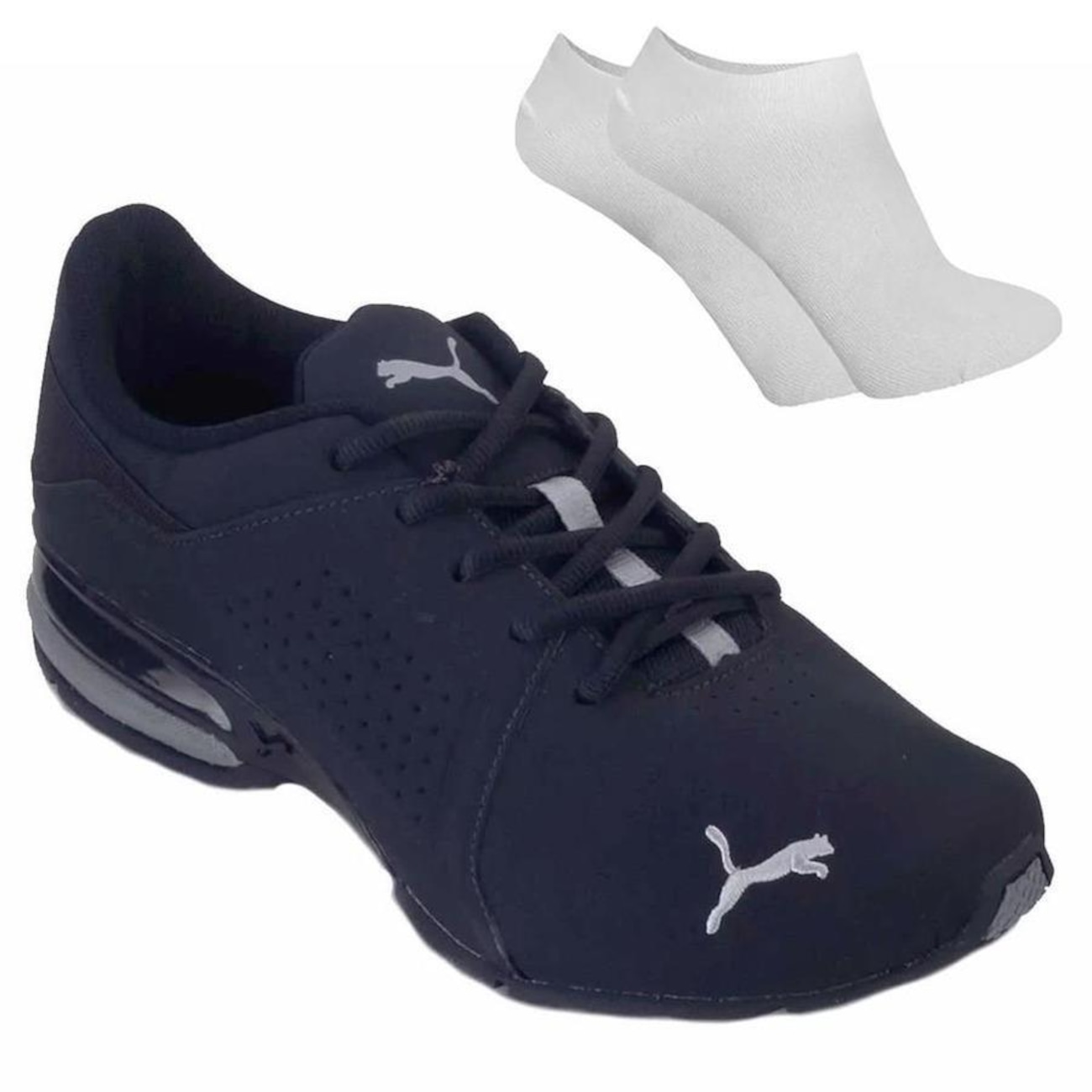 Kit Tênis Puma Viz Runner Par de Meia Masculino Centauro