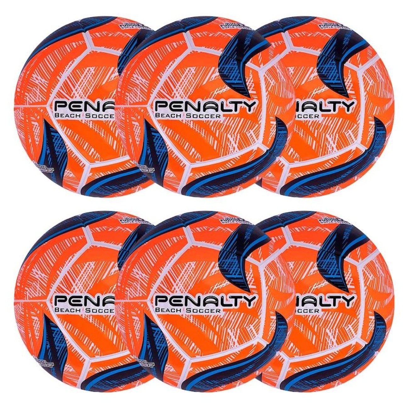 Kit de Bolas de Futebol de Areia Penalty Fusion 2 Ix - 6 Unidades ...