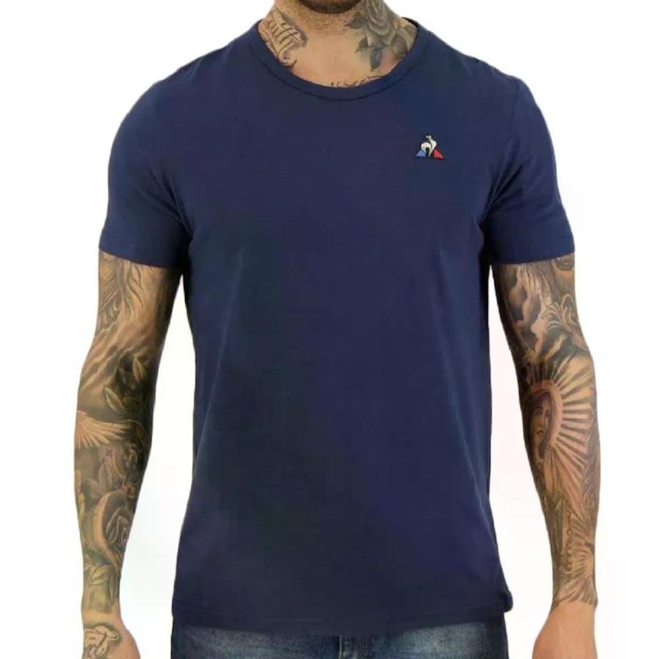 T-shirt Le Coq Sportif Pour Homme - Modèle Ess Tee, Couleur Blanc, Coton, Neuf Avec étiquettes