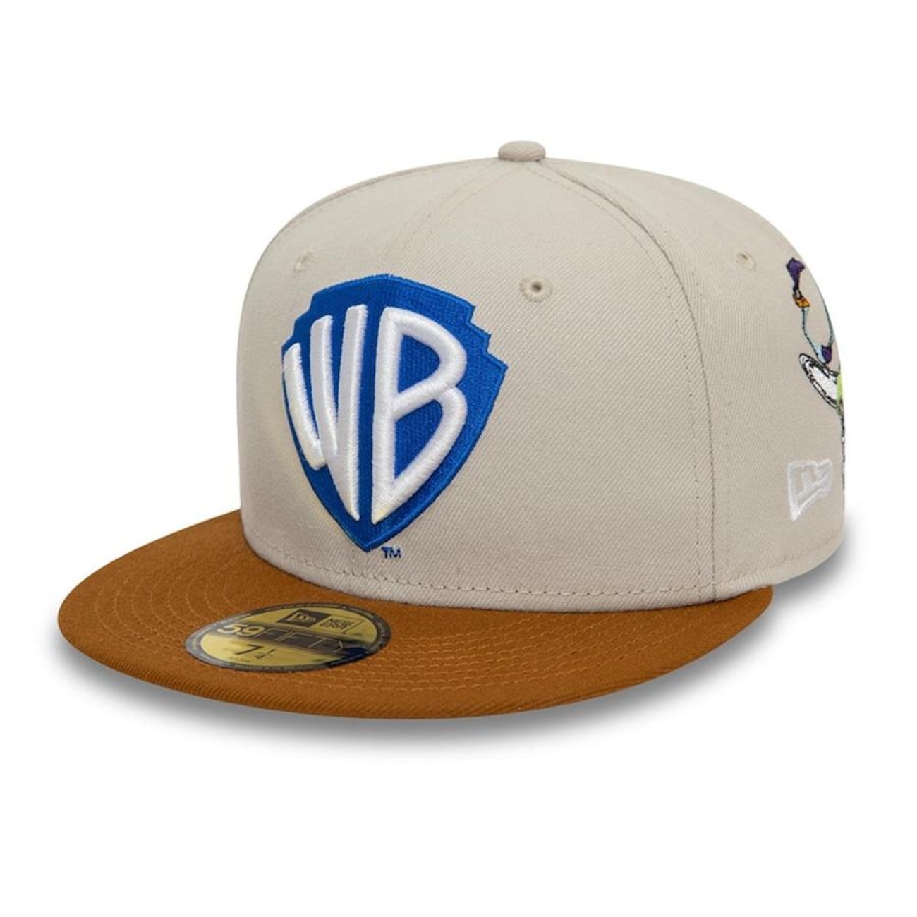 Bone New Era 59Fifty Fitted Escudo Warner Brothers - Fechado