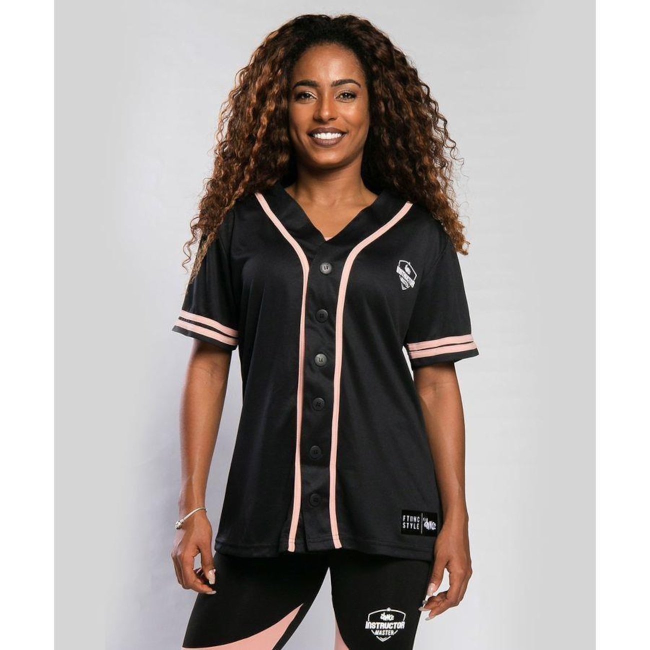 Camisa Baseball Fitdance Instructor Master Detail Feminina