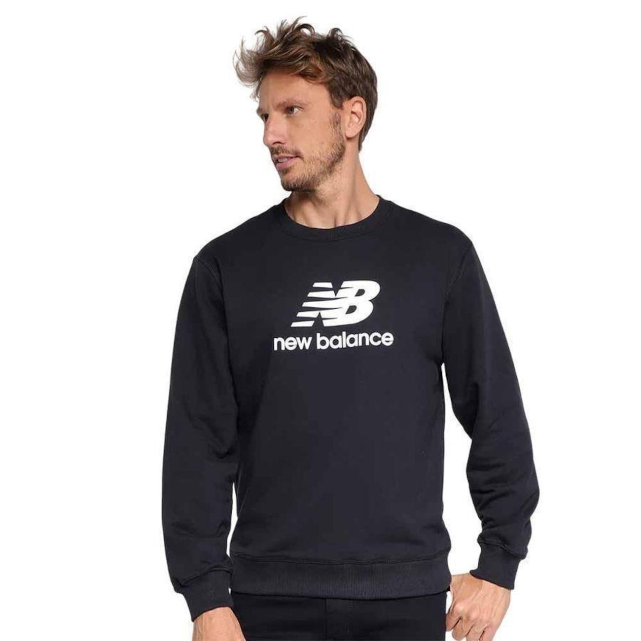 Blus O De Moletom New Balance Essentials Basic Masculino Centauro