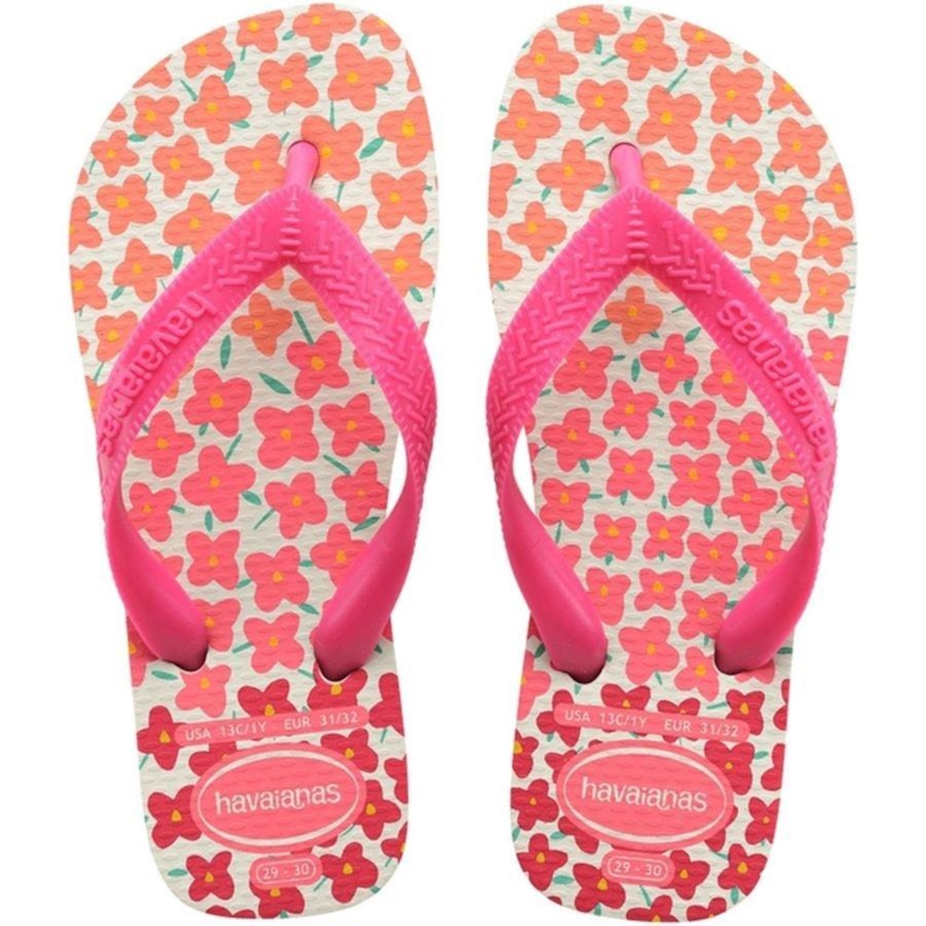 Havaianas Kids Flores - Infradito Bambine Con Stampa Floreale E Cinghie Metalliche - Foto 7