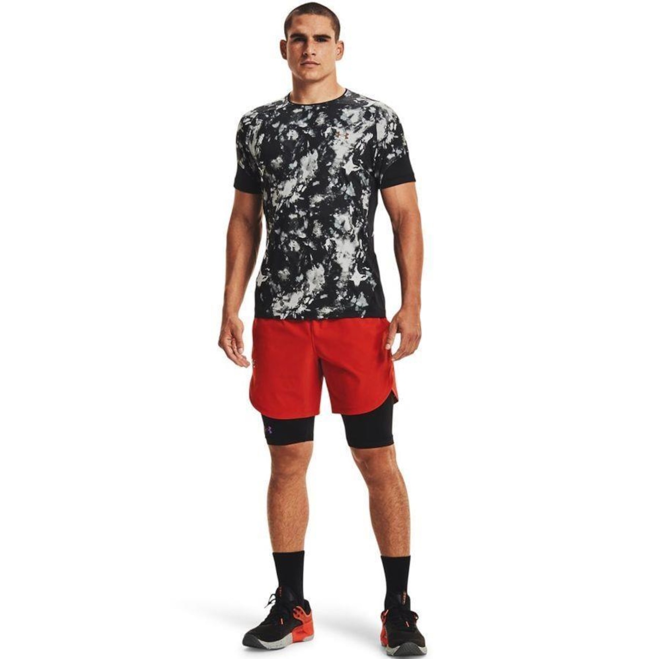 Camiseta de Compressão Under Armour Rush Print - Masculina em Promoção