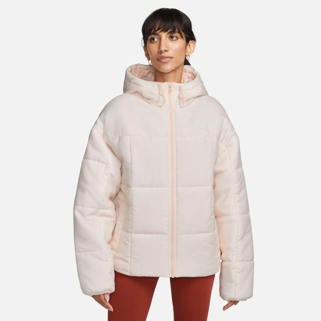 Jaqueta Com Capuz Nike Sportswear Classic Puffer Feminina