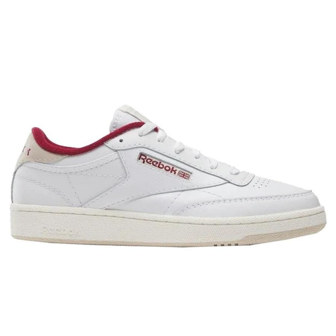 Tênis Reebok Club C 85 Masculino Branco/Vermelho