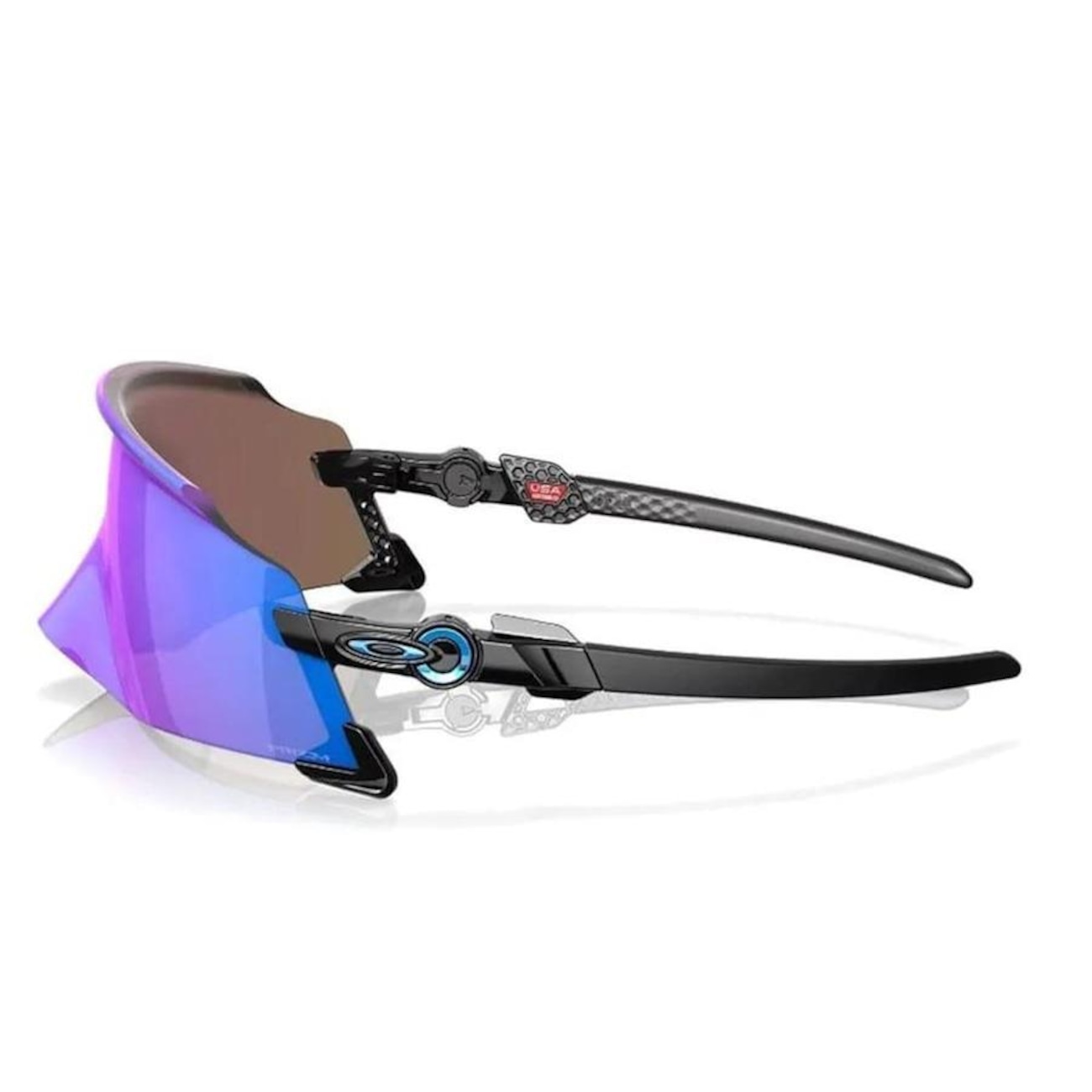 美品OAKLEY KATO Óculos de Sol Unissex Oakley Kato Polished Prizm Sapphire em