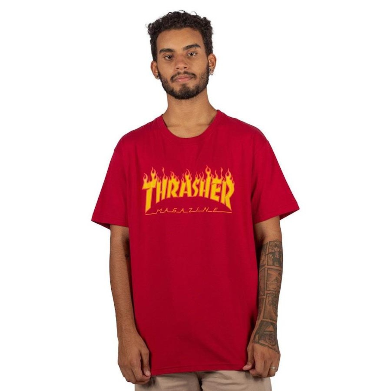 Camiseta Thrasher Flame Logo - Masculina | Centauro