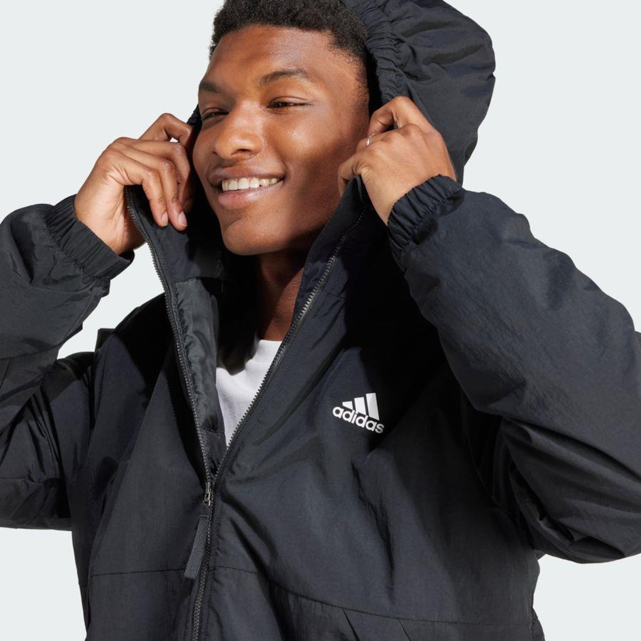 Jaqueta com Capuz adidas Isolada Bsc - Masculina | Centauro