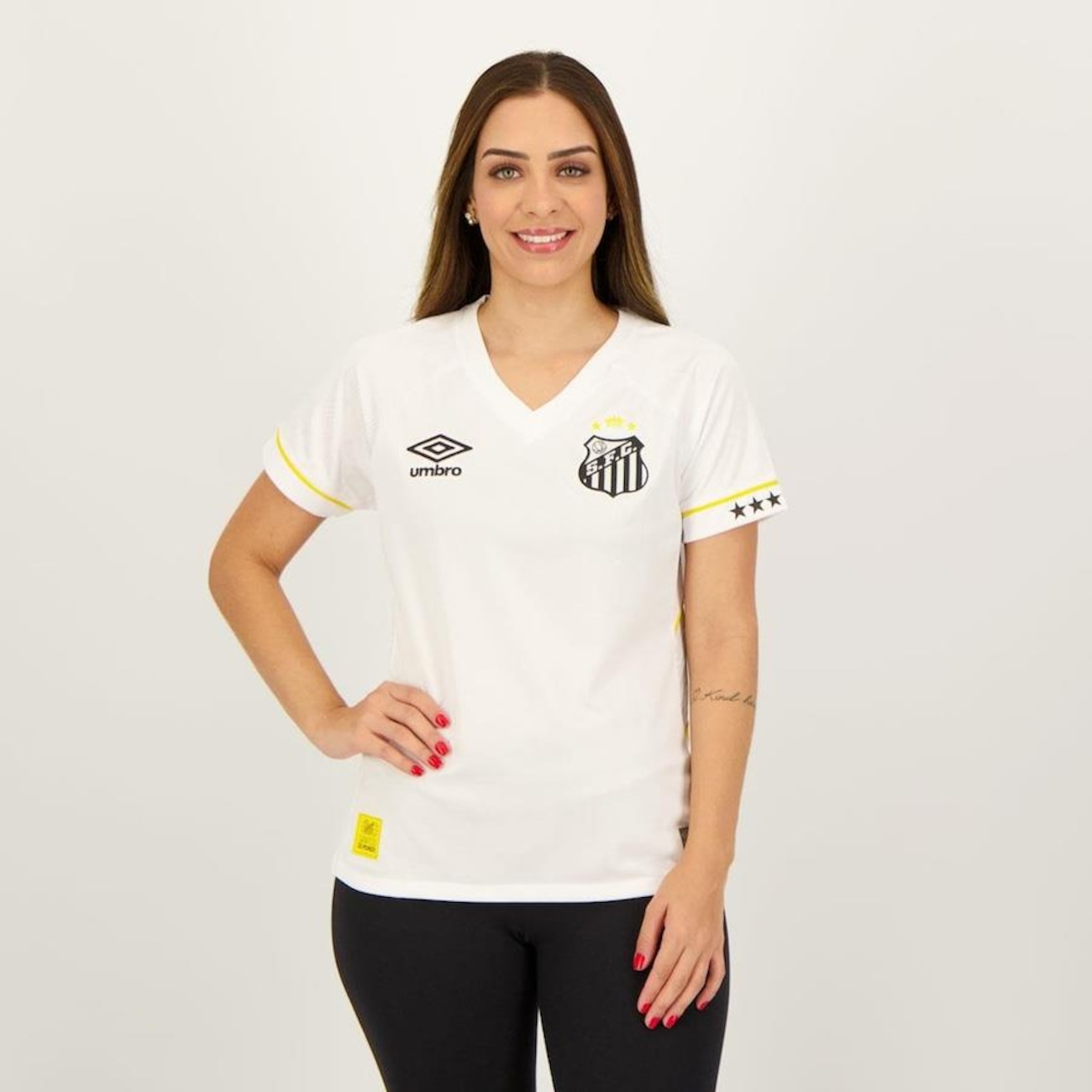 Camisa Umbro Santos I 2023 - Feminina