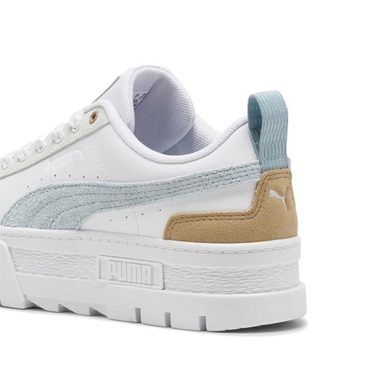 Tênis Puma Mayze Mix White Turquoise - Feminino em Promoção | Centauro