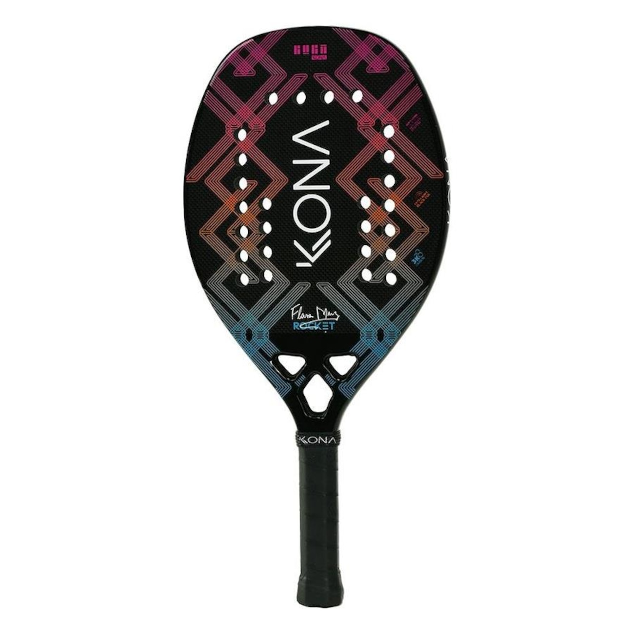 Raquete de Beach Tennis Kona Rocket Zig Zag 2024 Carbono 3K | Centauro