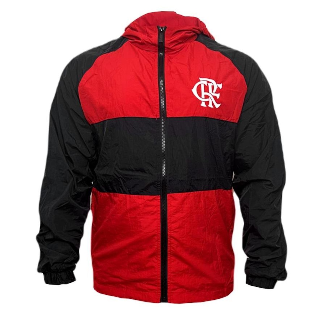 Jaqueta Corta Vento com Capuz Flamengo Wind Rubro-Negro Braziline