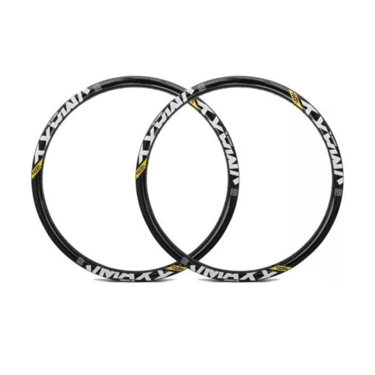 Par de Aro 26 MTB Para Disco Vzan Vmaxx LT 36 Furos Preto