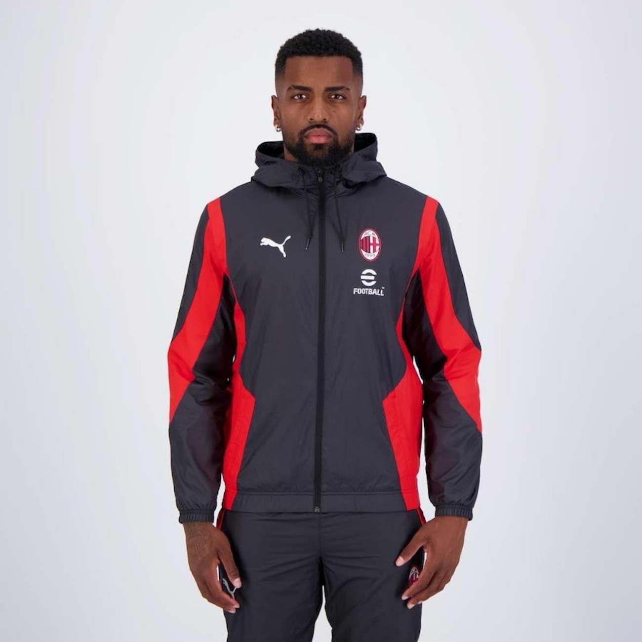 Jaqueta Ac Milan Puma Pré Jogo Hino - Masculina em Promoção | Centauro