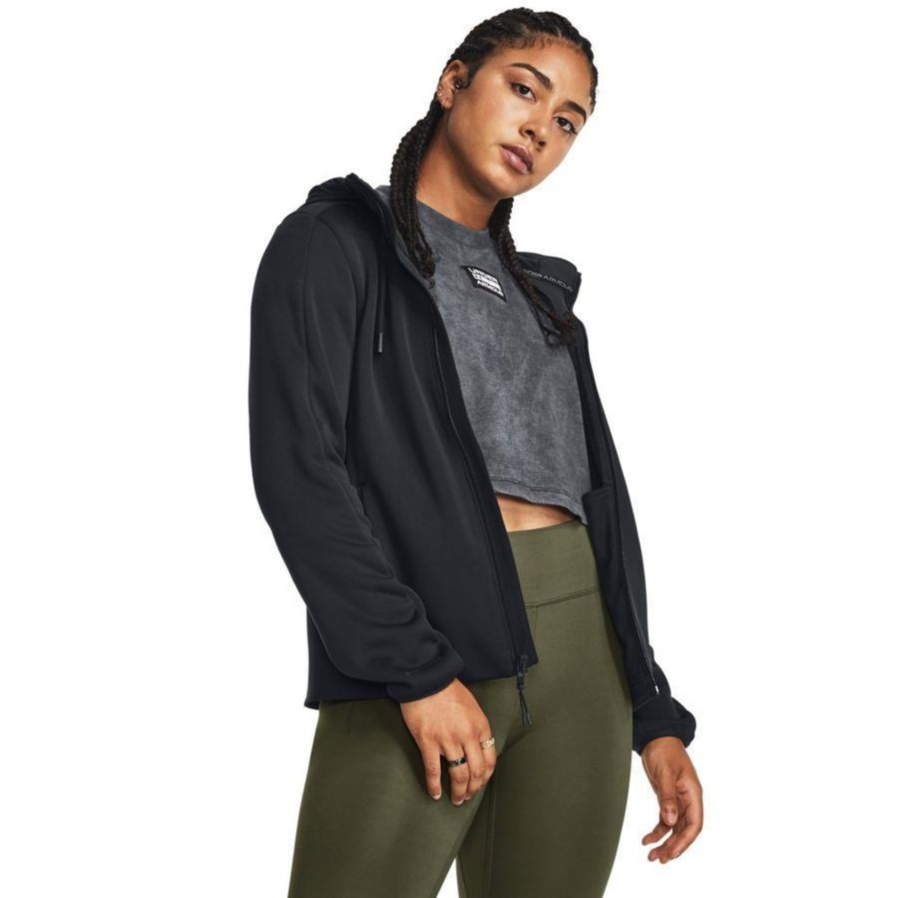 Swacket Blusão de Moletom com Capuz Under Armour Essential Swacket - Feminino ...