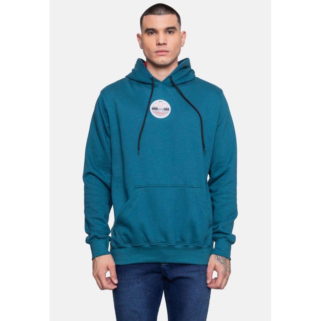 Blusão de Moletom com Capuz Fatal Fthd Teal - Masculino em Promoção ...