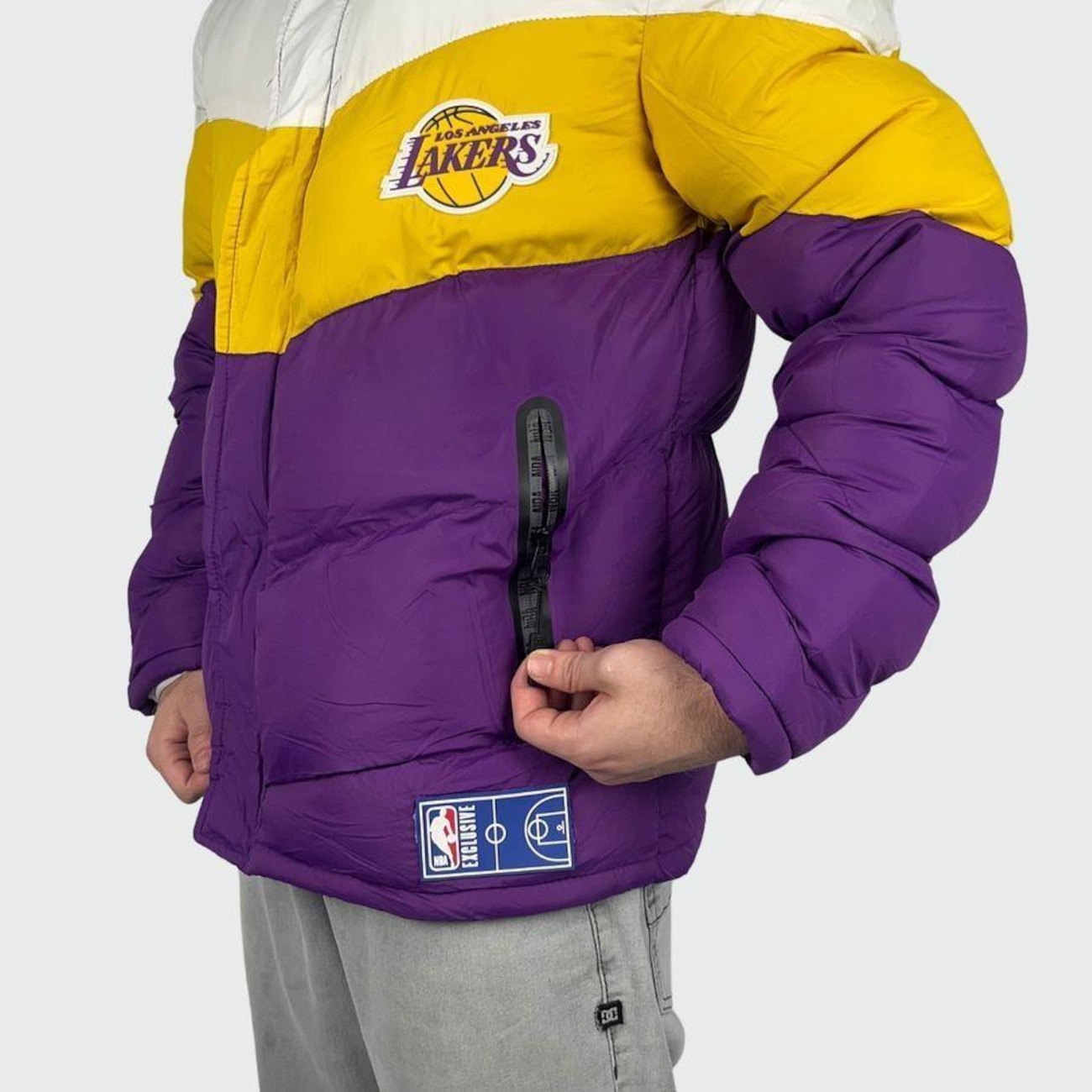 Jaqueta Puffer Nba Pesada Lakers Masculina Centauro