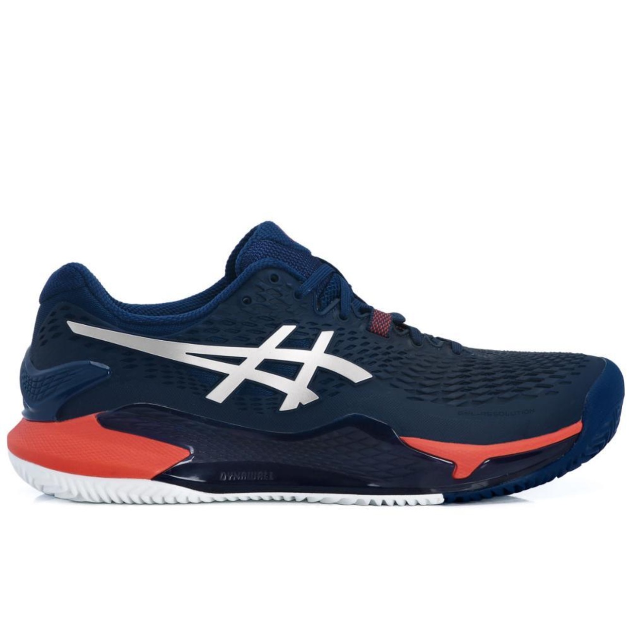 Tênis Asics Gel Resolution 9 Clay Cinza e Laranja | Centauro