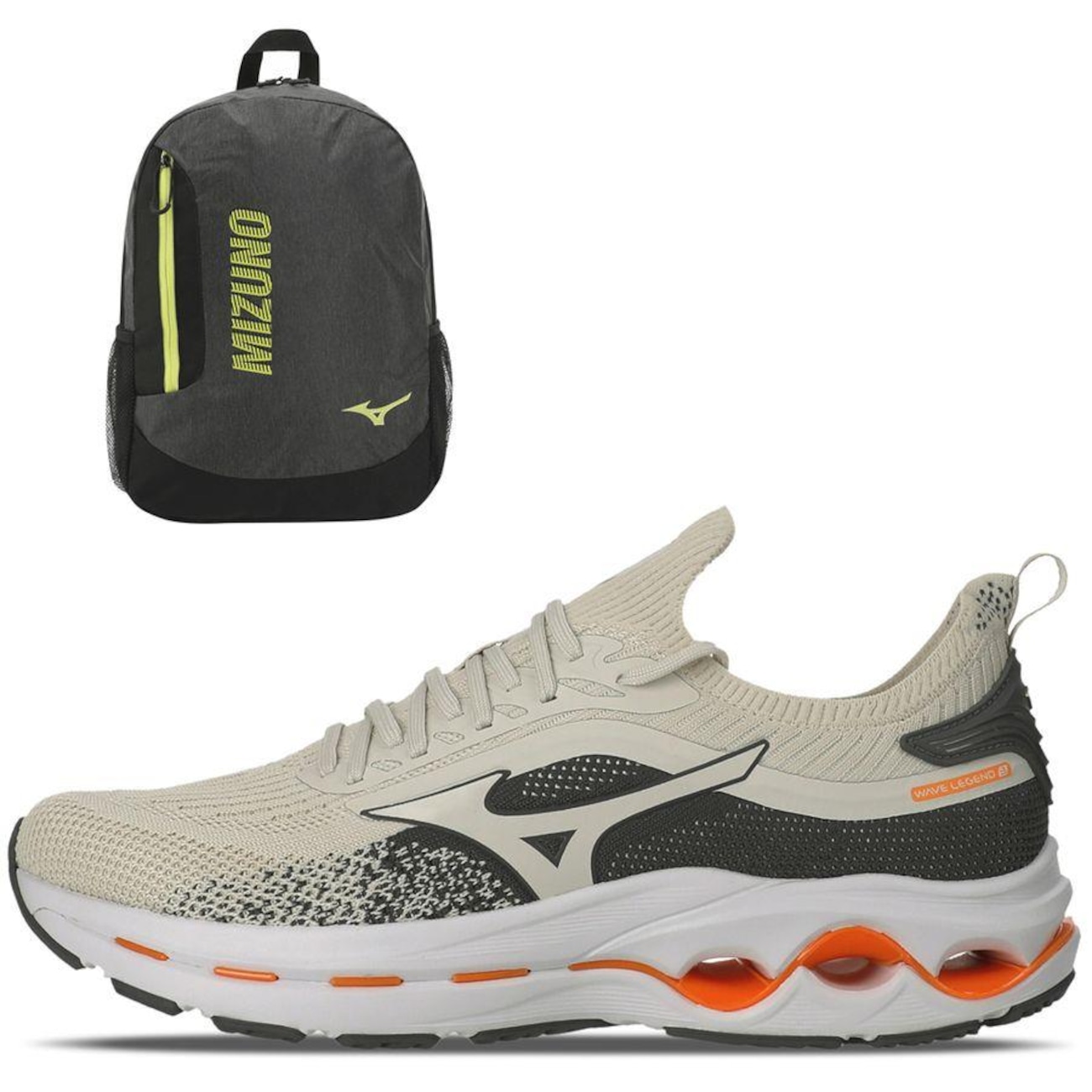 Tênis Mizuno Wave Legend 3 + 1 Mochila Mizuno Champion New