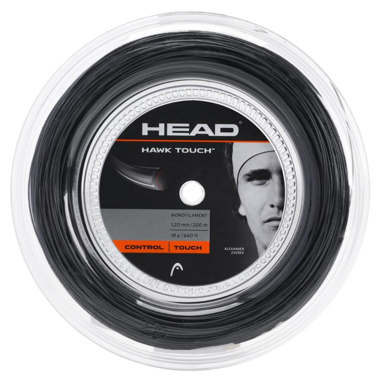 Head Hawk Touch Rough – Rouleau De Cordes De Tennis 200 M – Surface Rugueuse Pour Plus D'effet – Noyau Crystal Core – Niveau Compétition