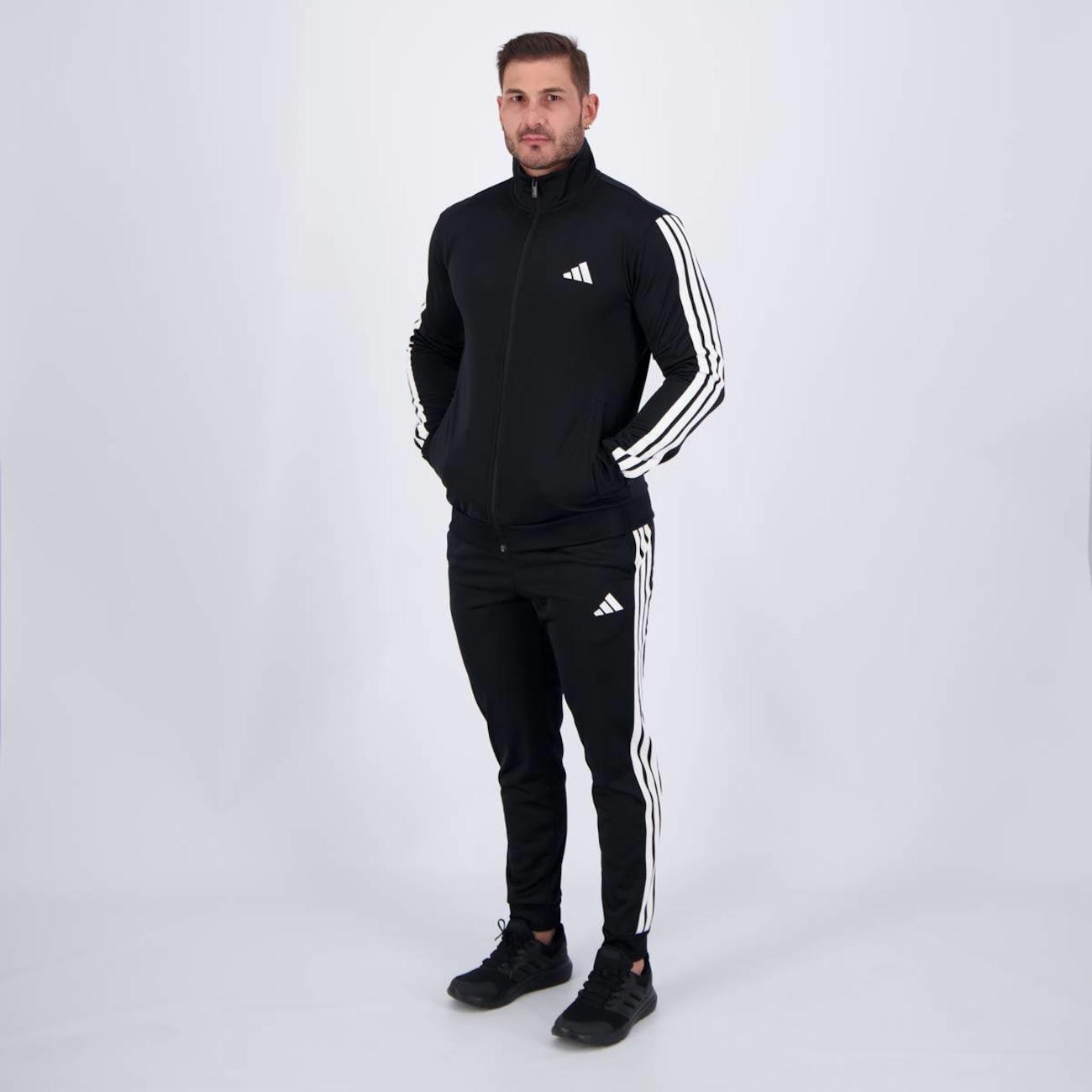 adidas GLITCH 27.0 インナー1 アウター3 セット Agasalho Adidas 3 Stripes - Masculino | Centauro