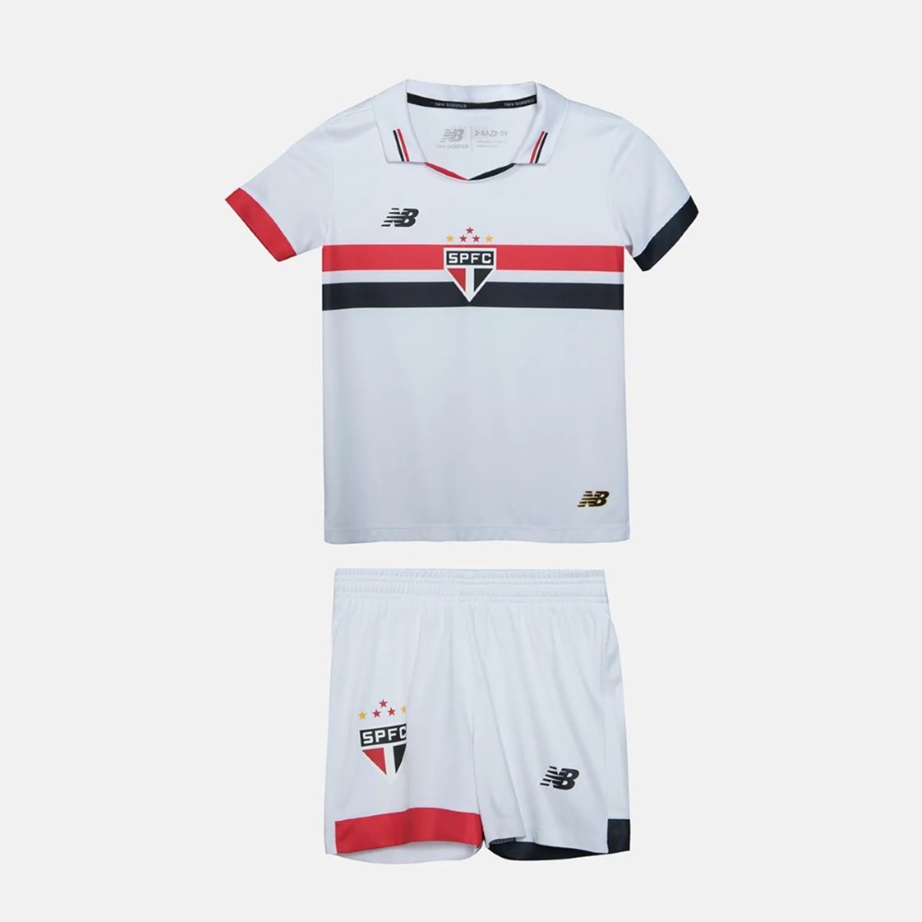 Conjunto Camisa do São Paulo FC New Balance Torcedor - Infantil