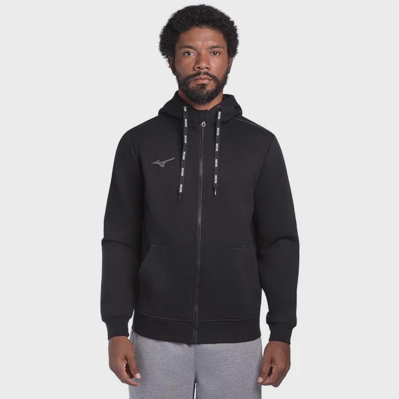 Jaqueta de Moletom Masculina Mizuno Zipper | Centauro