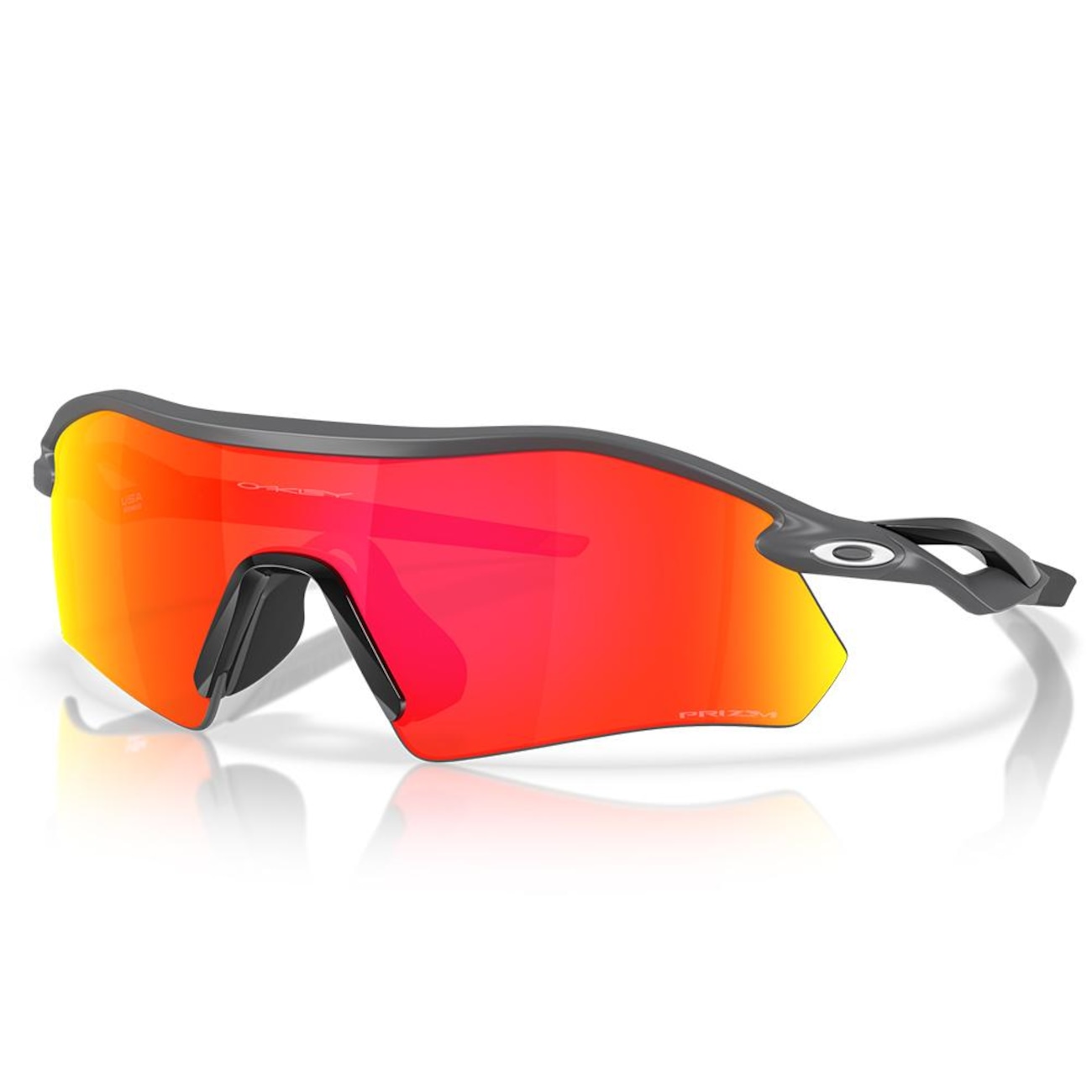 Óculos de Sol Unissex Oakley Radar Plate Matte Carbon Prizm Ruby