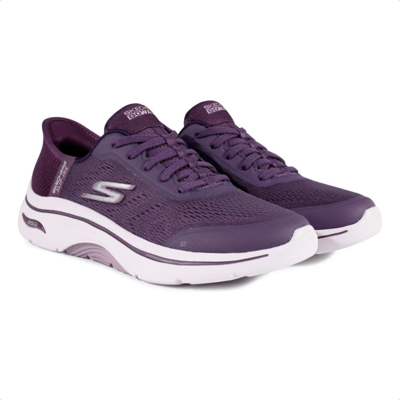 Tênis Feminino Skechers Go Walk Arch Fit Valenc em Promoção
