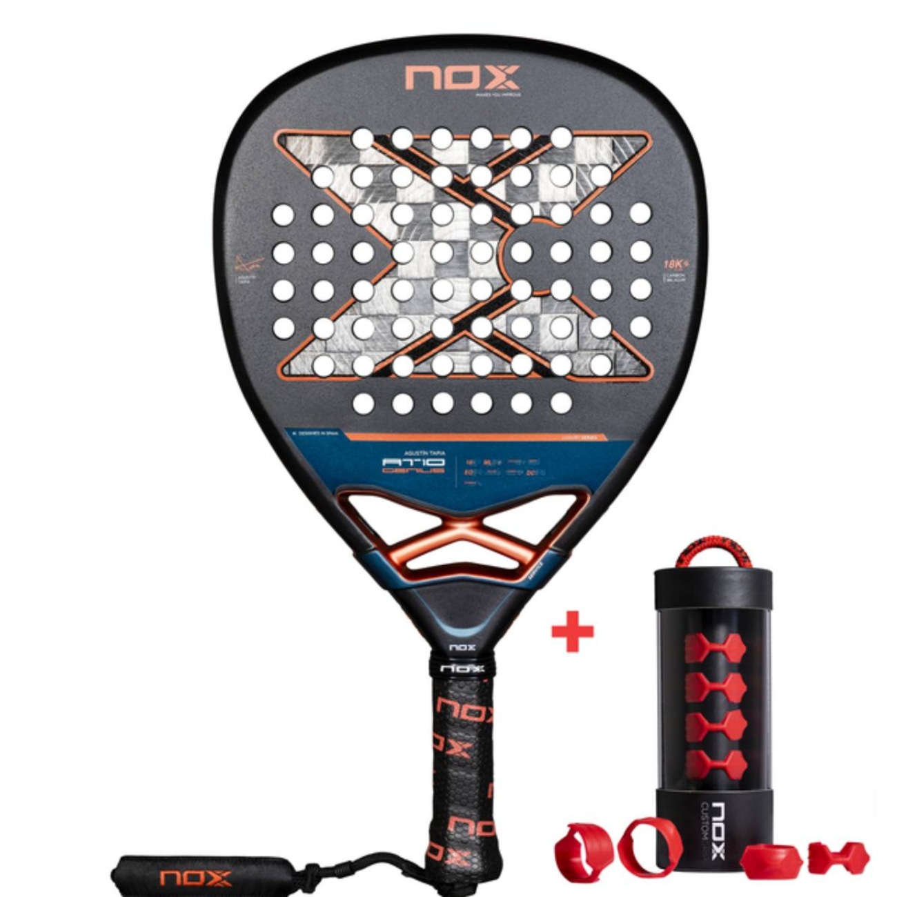 vintage an・an no.10 Raquete Padel Nox AT10 Genius Attack 18k 2025 Agustin Tapia | Centauro