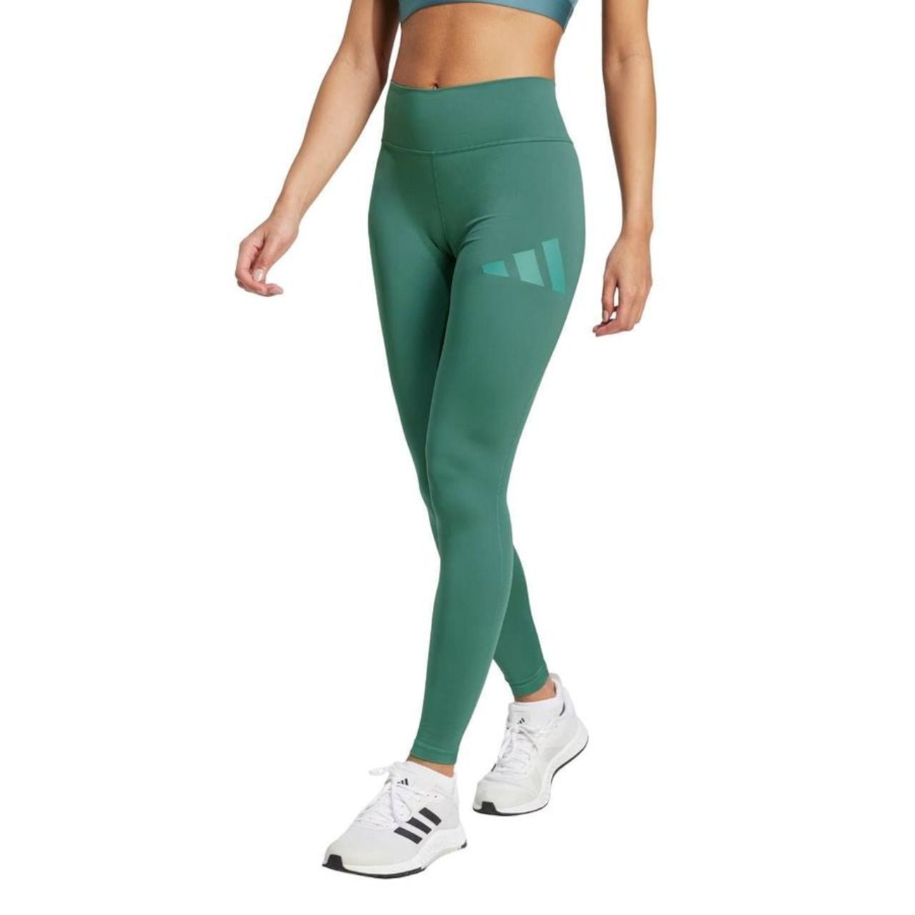 Action Logo Legging - Slate/White