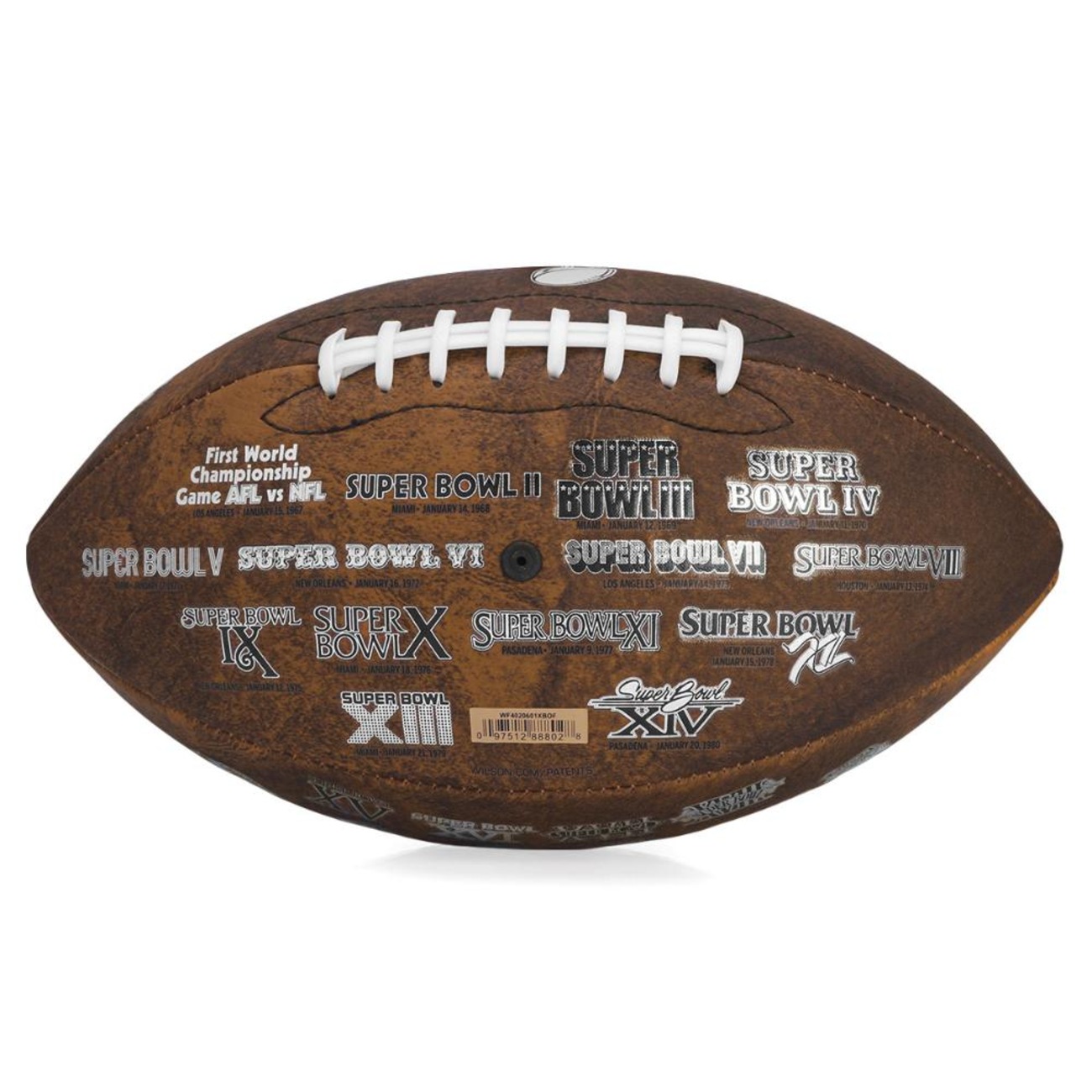 Bola De Futebol Americano Wilson NFL Super Bowl Lix Throwback