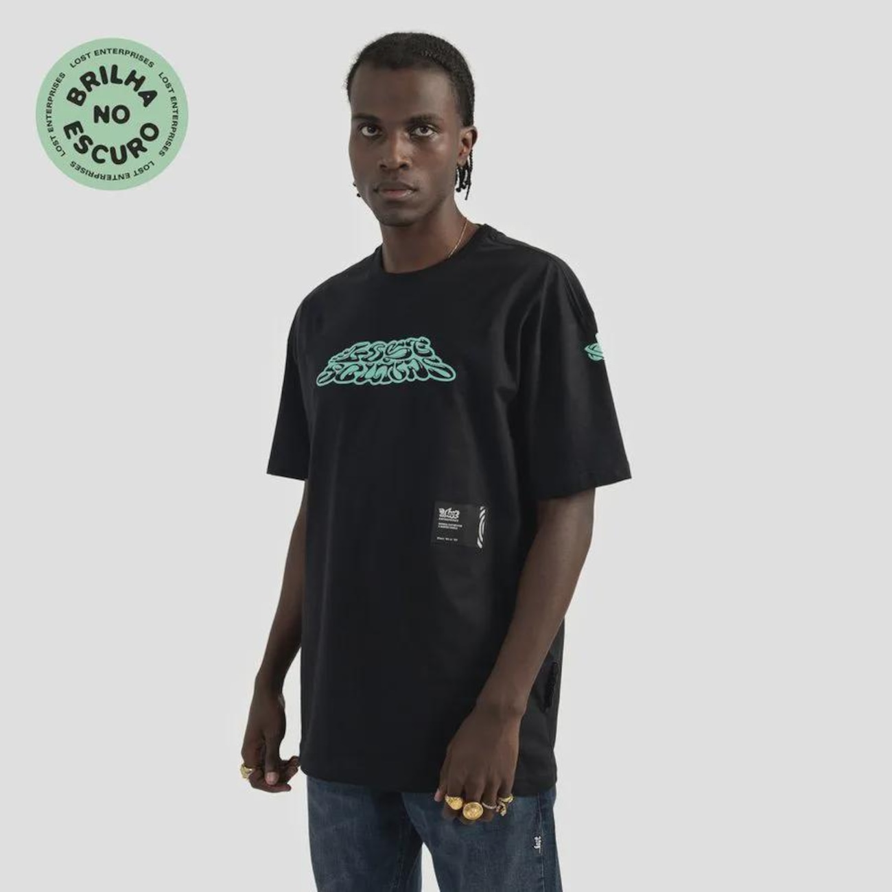 Camiseta BoxFit Lost Sounds Brilha Masculino em Promoção | Centauro