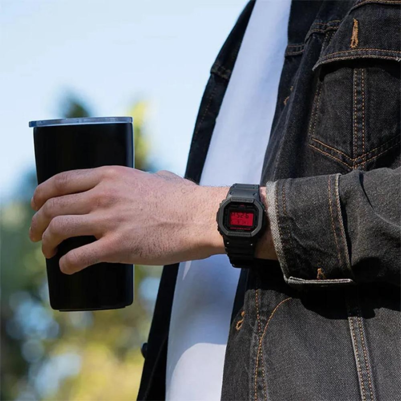 Relógio Casio G-Shock DW-5600BBR-1DR Black and Bold Red - G