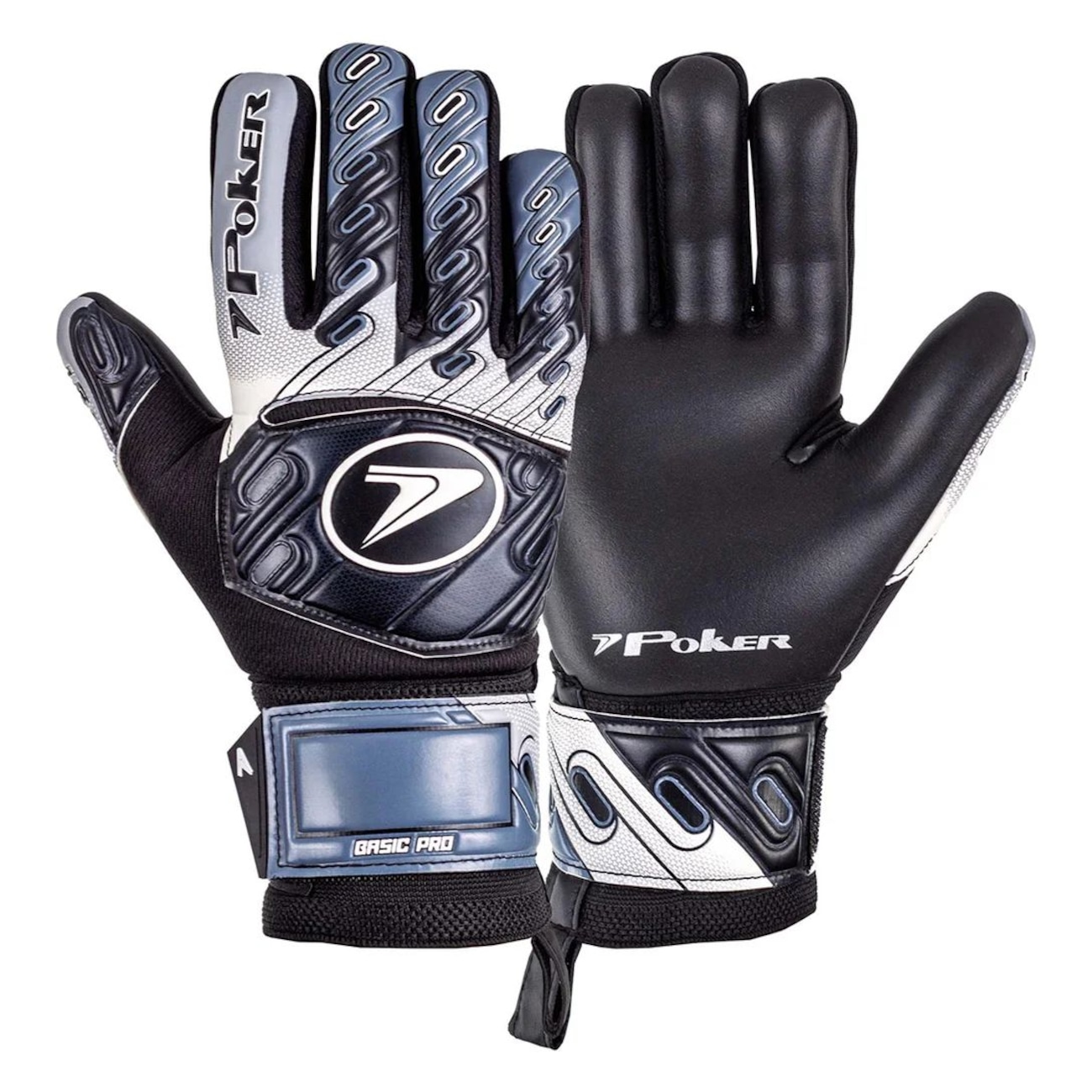 Luva de Goleiro Campo Profissional Poker Basic Pro Tamanho 8 | Centauro