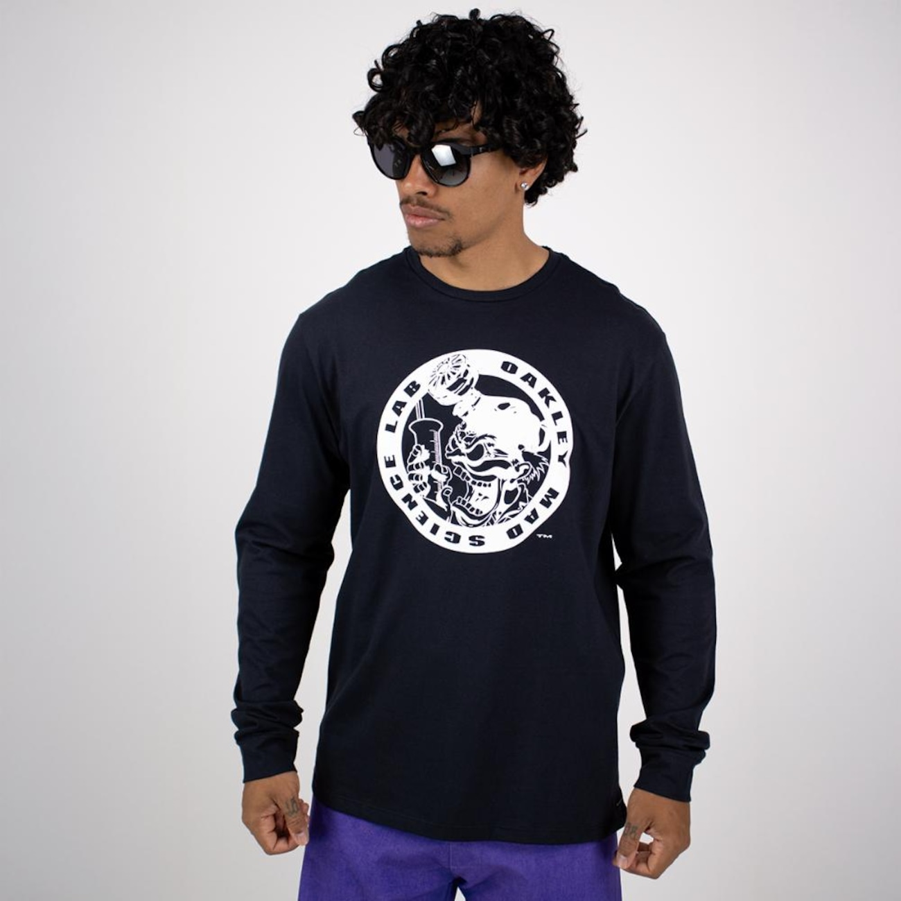 90s00s Vintage Oakley Mad Scientist ロンT Camisa Manga Longa Oakley Mad Science Graphic LS Tee | Centauro