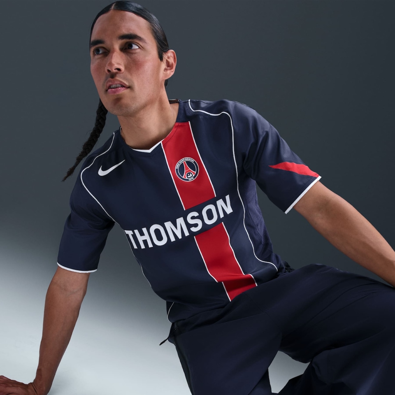 Camiseta Paris Saint-Germain Nike Reedição Total 90 Masculina em