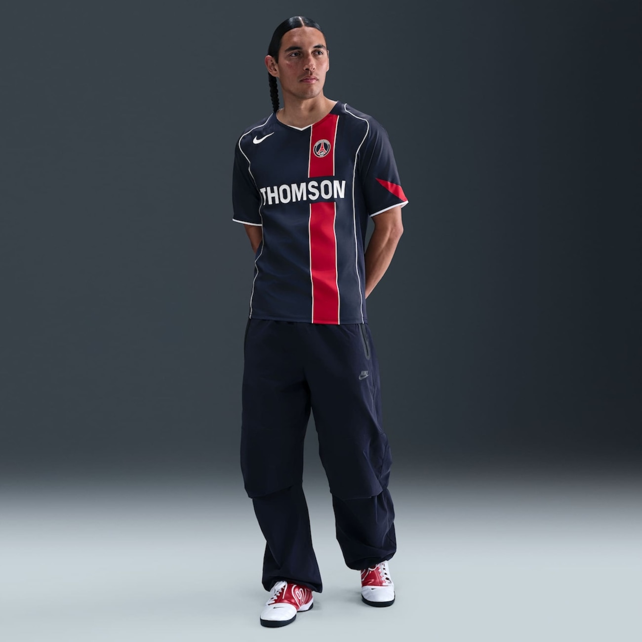 Camiseta Paris Saint-Germain Nike Reedição Total 90 Masculina em