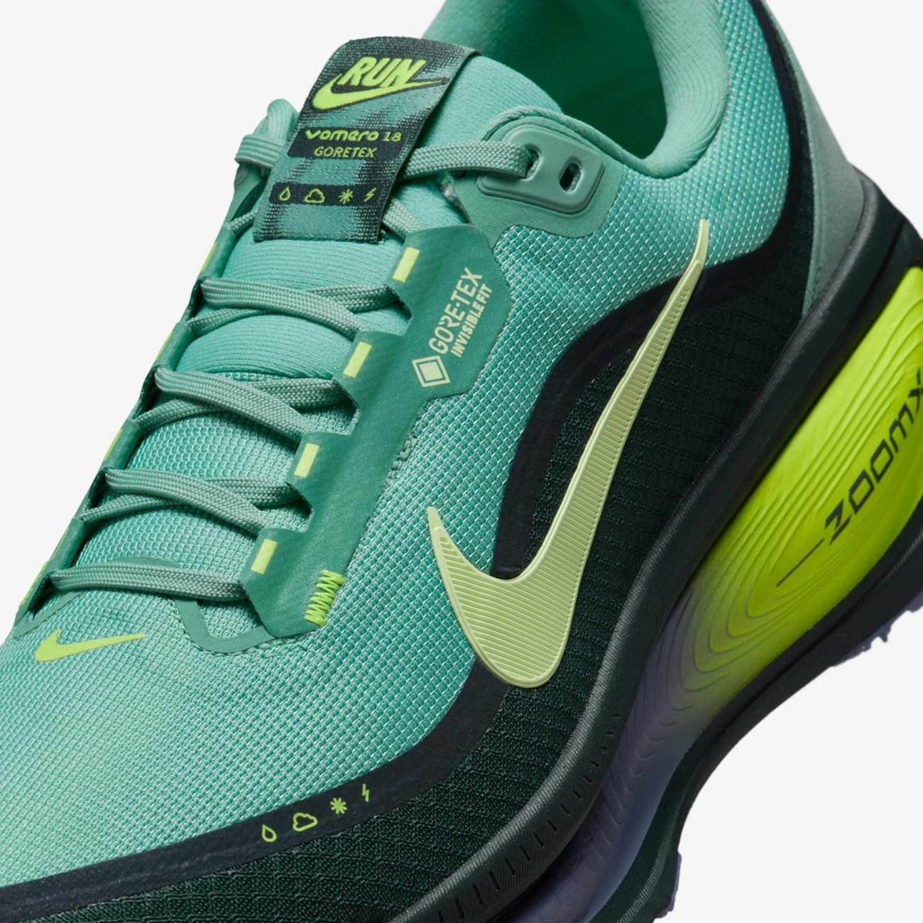Nike ボメロ18 GTX ダークグリーン/ライム 26.5 Tênis Masculino Nike Vomero 18 GTX | Centauro