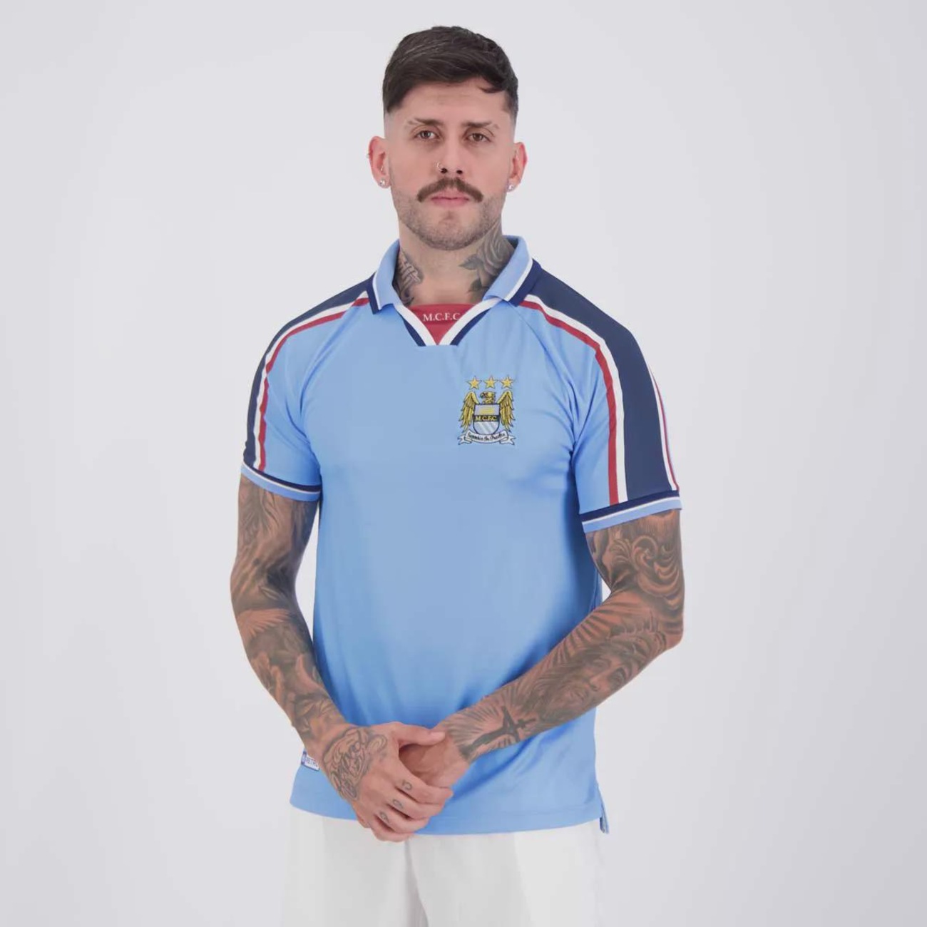 Camisa Manchester City Retrô 1998 Masculina em Promoção | Centauro