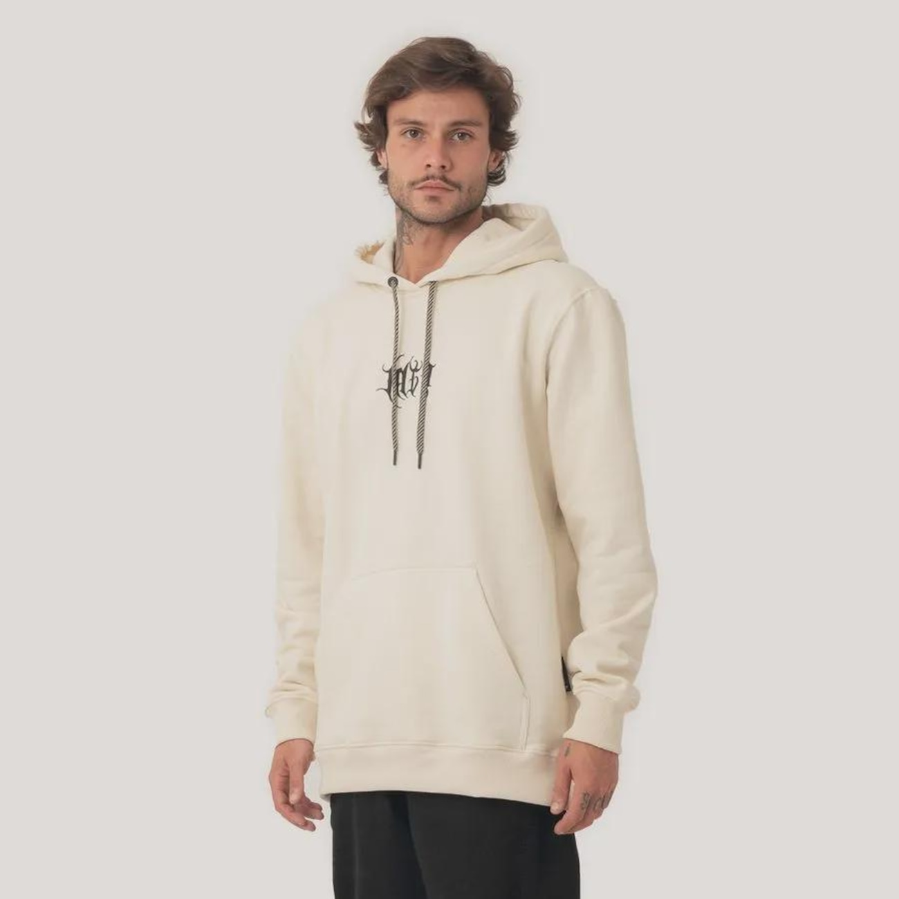 Blusão de Moletom Canguru Fechado MCD Asas Masculino Centauro