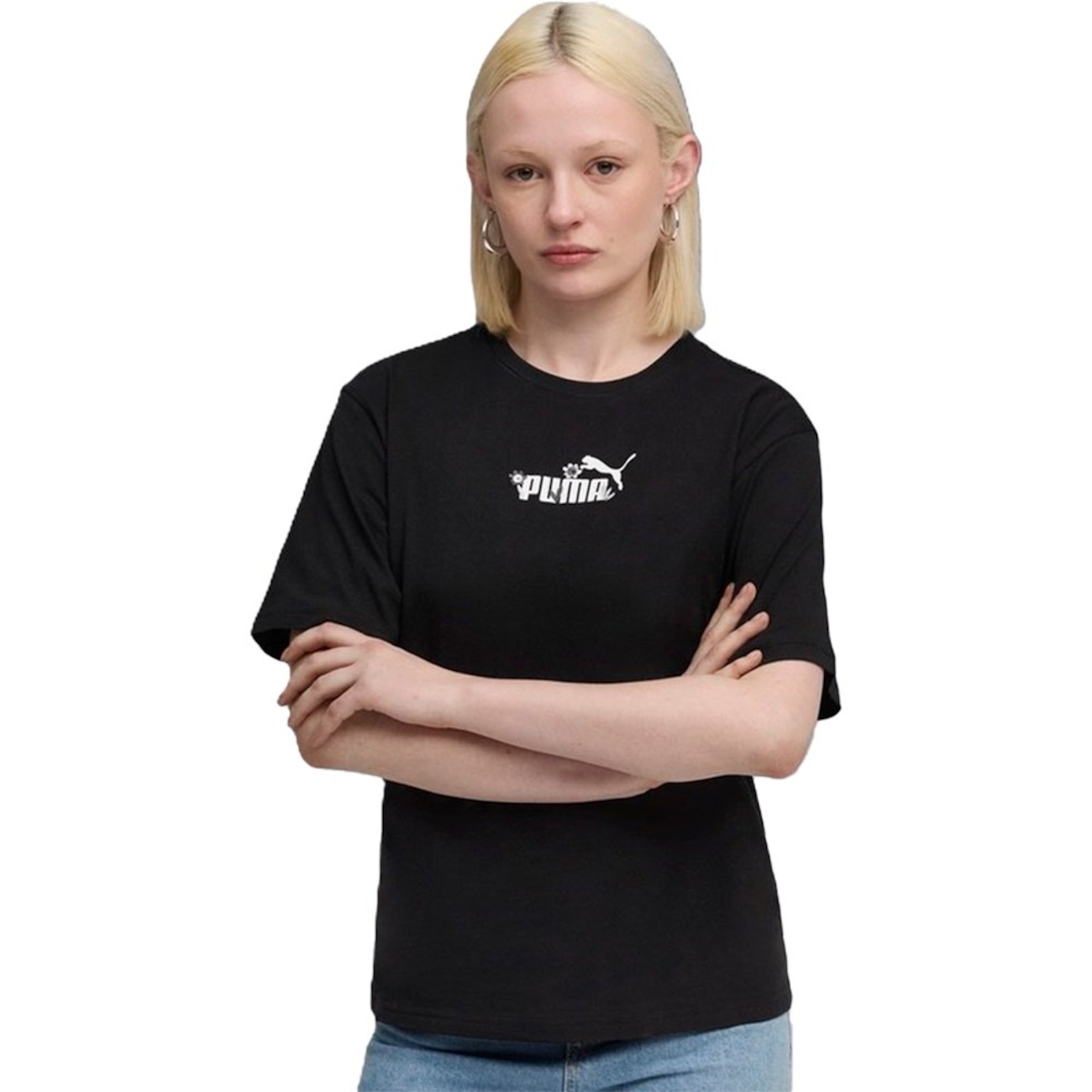 Camiseta Puma ESS Nature 2.0 Relaxed Tee Feminina | Centauro