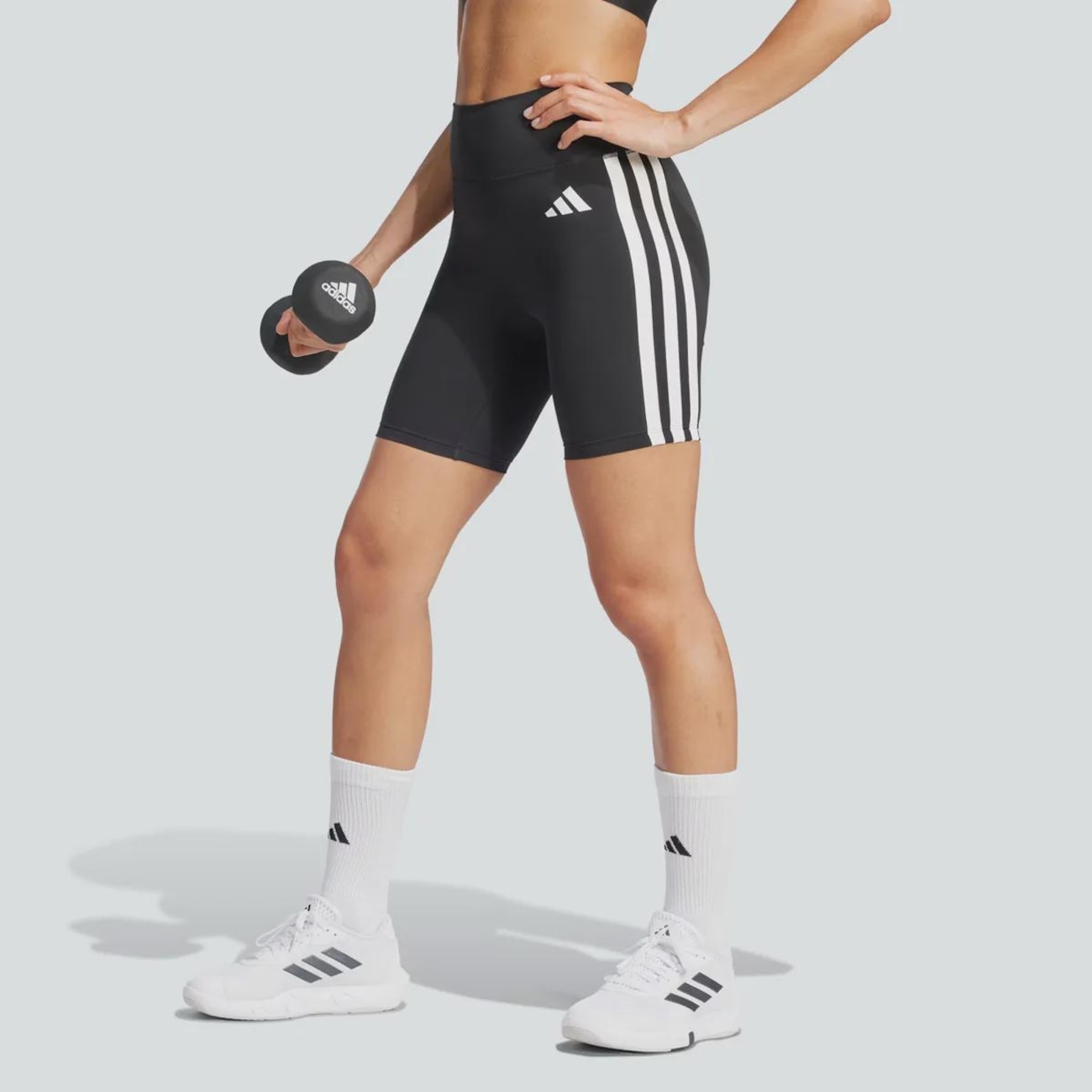 Bermuda adidas Optime Essentials 3S Feminina | Centauro