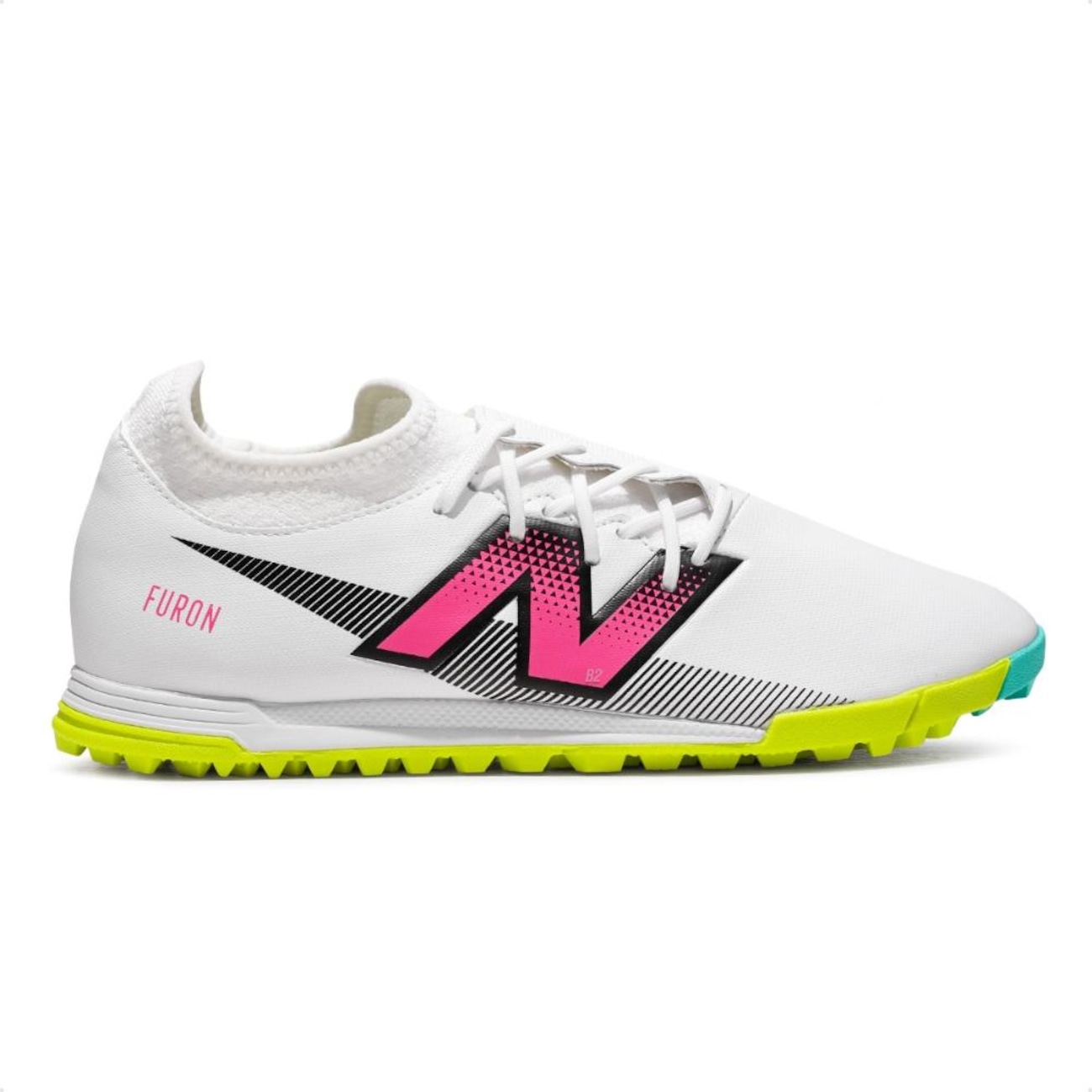 Chuteira Society Adulto New Balance Furon Dispatch FG V7+ em