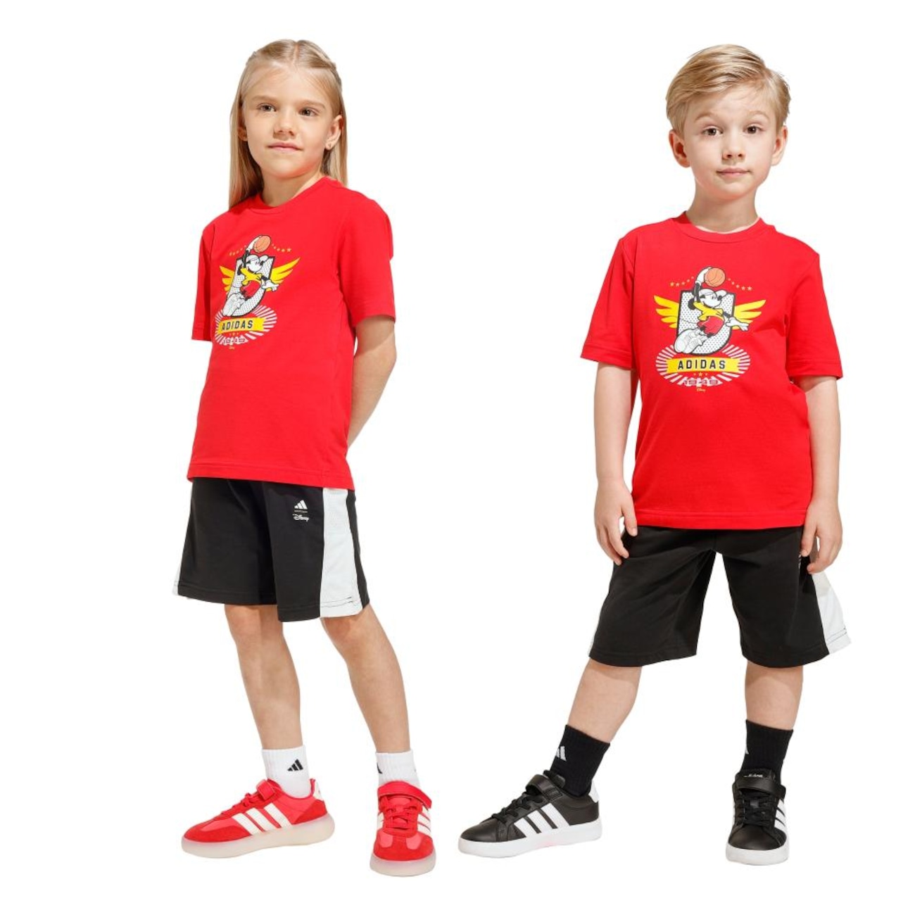 Conjunto de Camisetas adidas Disney Mickey Mouse Infantil | Centauro