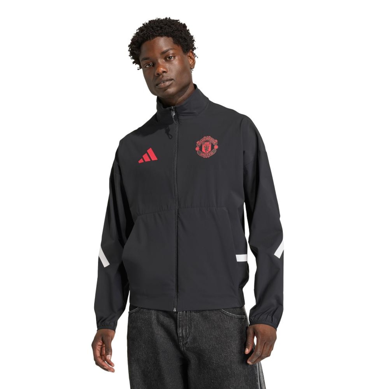 Jaqueta Hino adidas Z.N.E. do Manchester United Masculina | Centauro