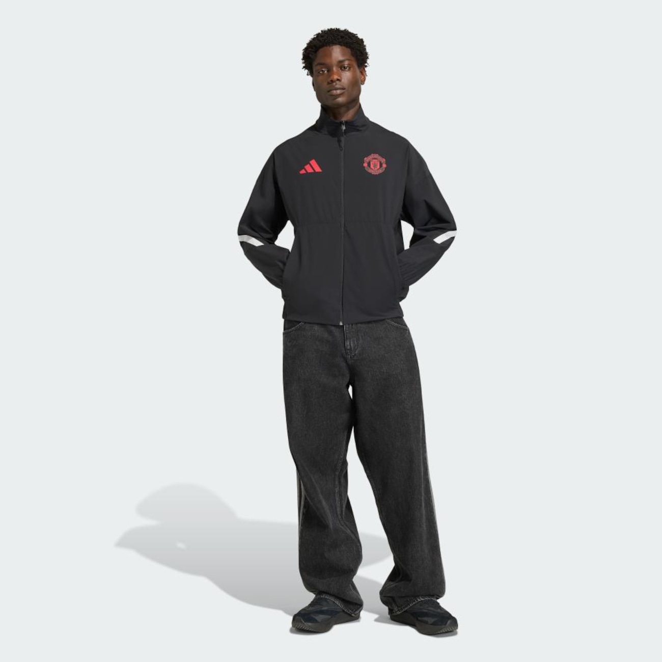 Jaqueta Hino adidas Z.N.E. do Manchester United Masculina | Centauro